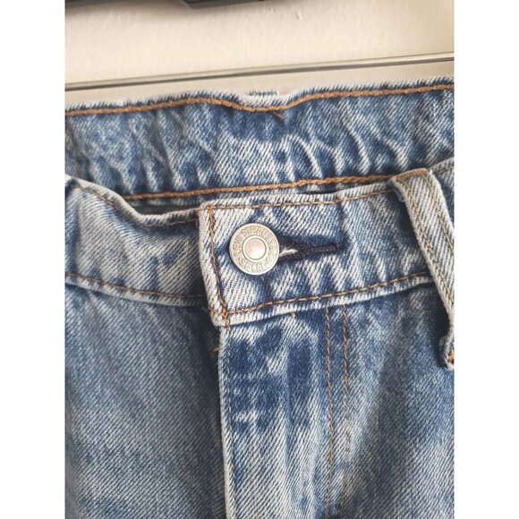 Levis Jeans Mens 30x30 Red Plaid Knee 512 Slim Straight Tapered  Distressed - Picture 5 of 9